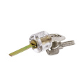 Transparent Single-Head Lock with Crescent Key (Single Groove) for Locksmith Training